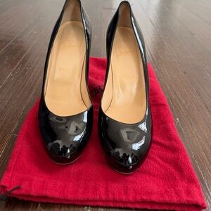 Christian Louboutin Black Patent Leather Heels